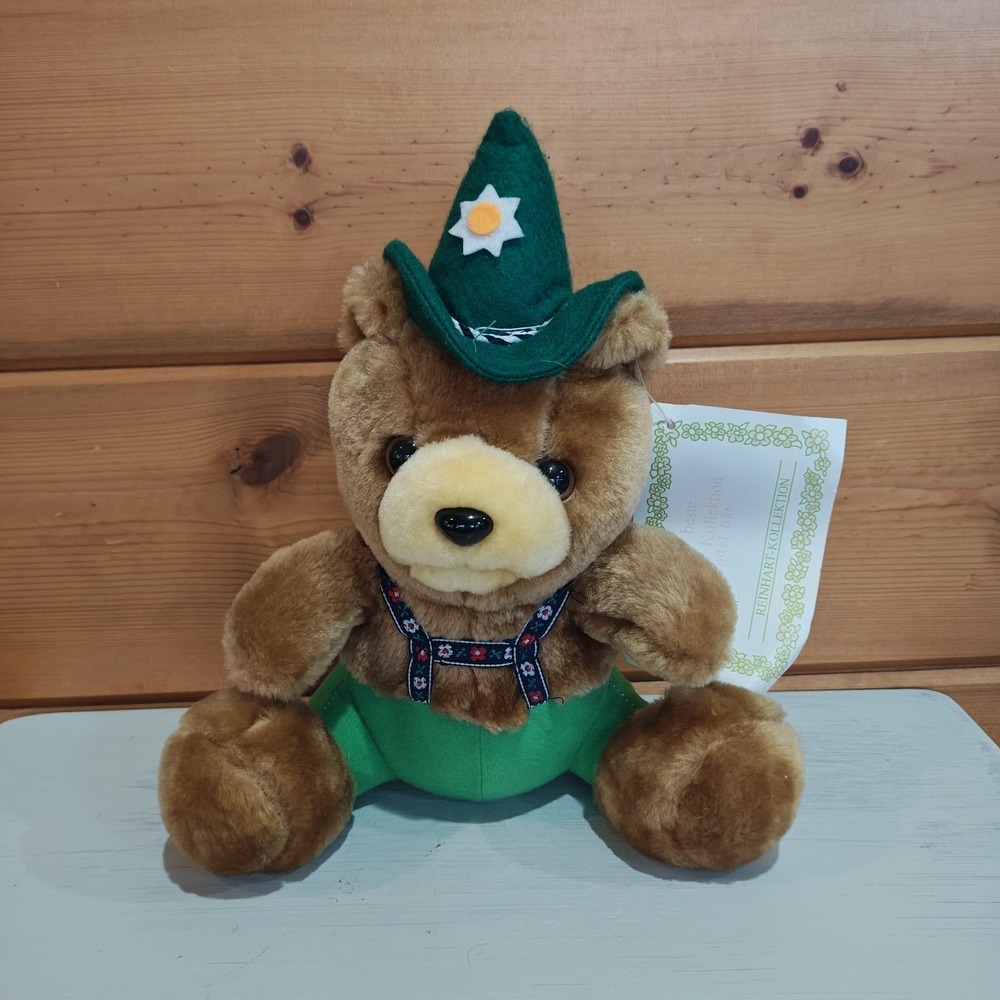 Vintage German Teddy Bear Plays Yodel Sounds Toy Plush Gerhardshofen with Tags